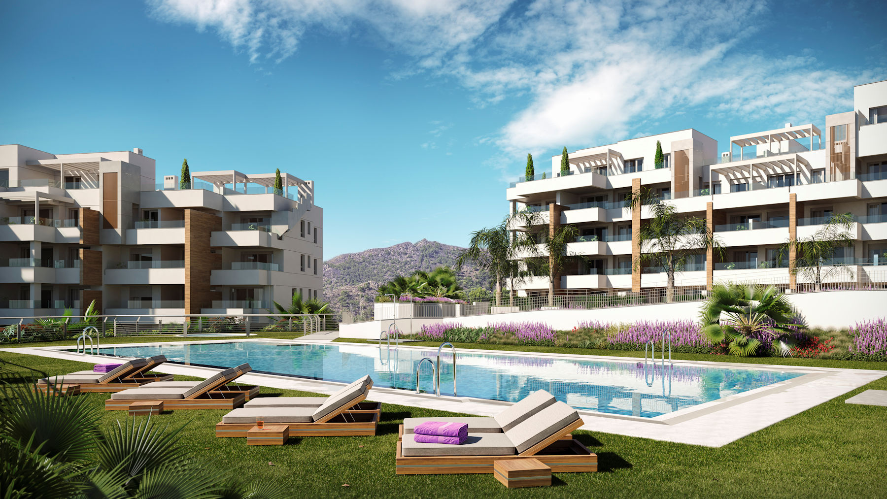 Luxury apartments under construction between Torrox Costa and Nerja


